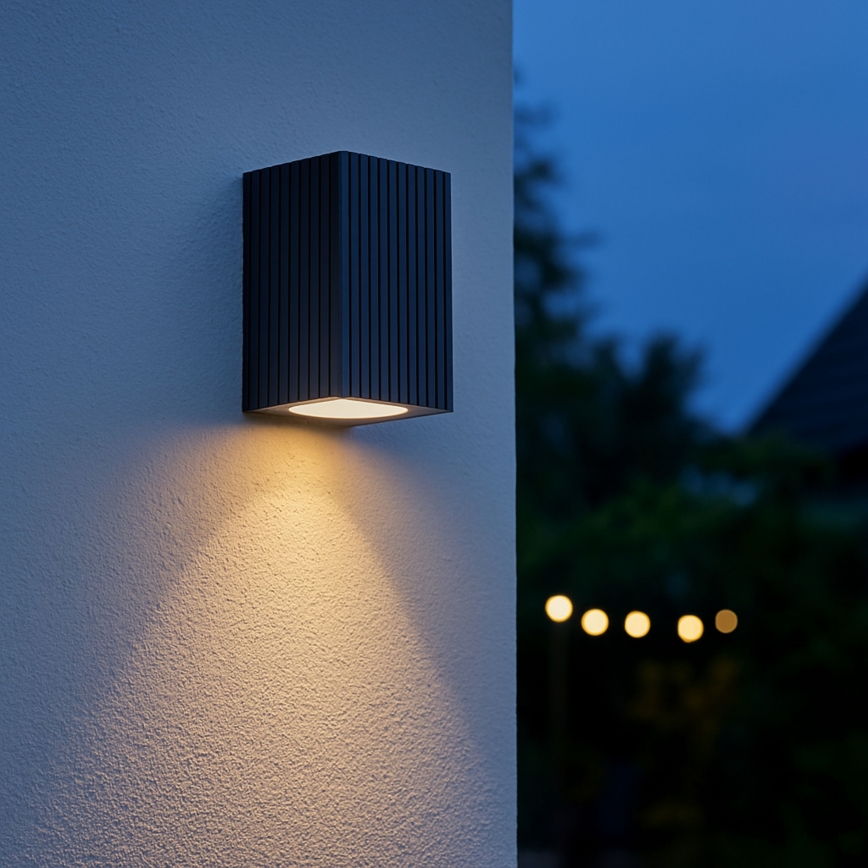Brilliant - Vägglampa för utomhusbruk JELANI 1xGU10/10W/230V IP44 svart