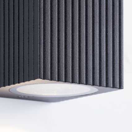 Brilliant - Vägglampa för utomhusbruk JELANI 1xGU10/10W/230V IP44 svart