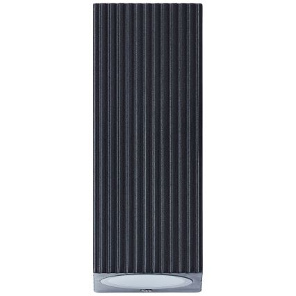 Brilliant - Vägglampa för utomhusbruk JELANI 2xGU10/10W/230V IP44 svart
