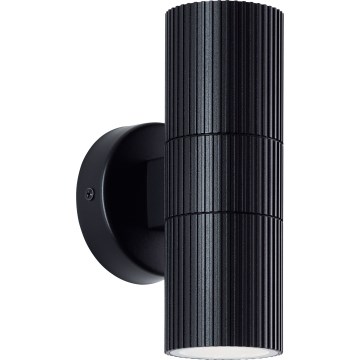 Brilliant - Vägglampa för utomhusbruk KEOLA 2xGU10/10W/230V IP44 svart