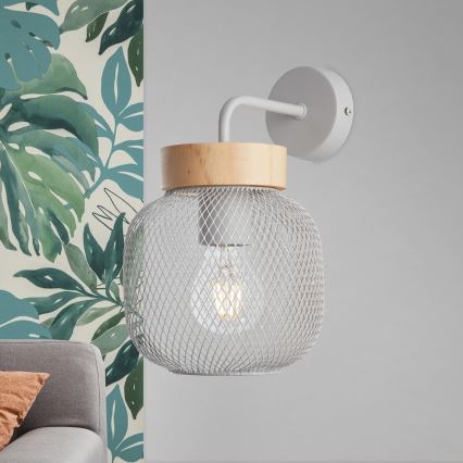 Brilliant - Vägglampa GIADA 1xE27/40W/230V grå