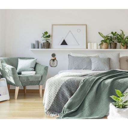 Brilliant - Vägglampa GIADA 1xE27/40W/230V grön - FSC certifierade