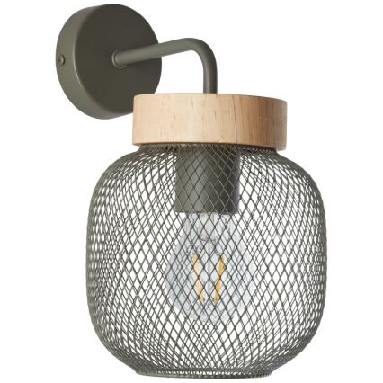 Brilliant - Vägglampa GIADA 1xE27/40W/230V grön - FSC certifierade