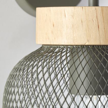Brilliant - Vägglampa GIADA 1xE27/40W/230V grön - FSC certifierade