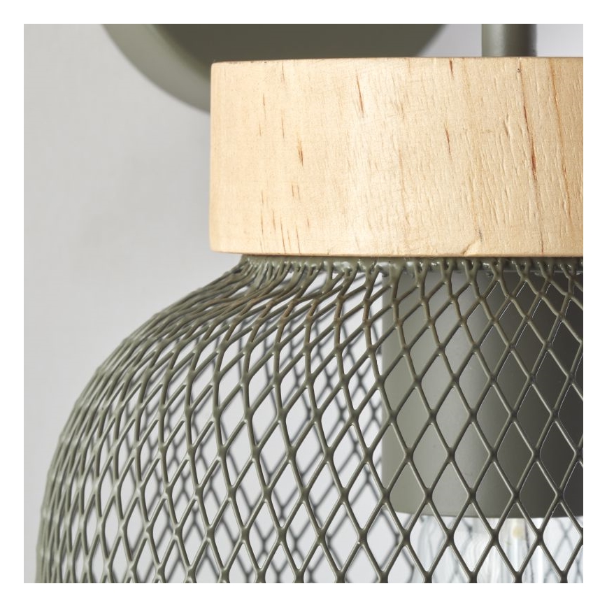 Brilliant - Vägglampa GIADA 1xE27/40W/230V grön - FSC certifierade