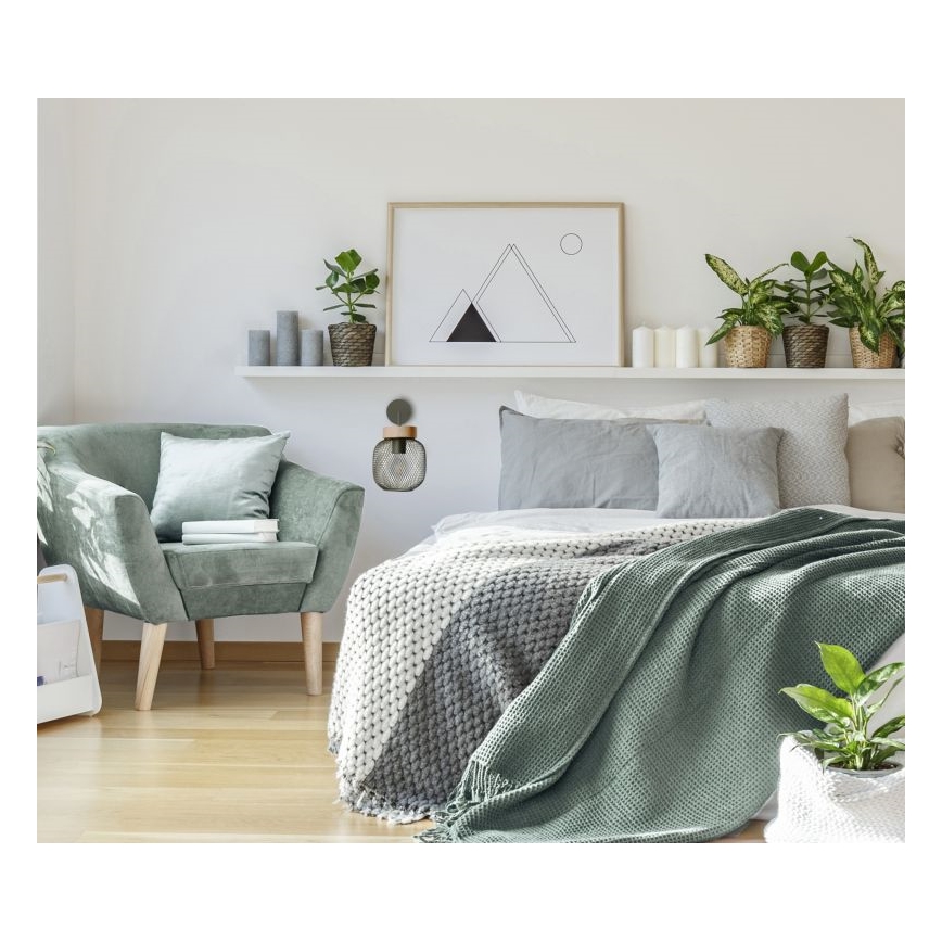 Brilliant - Vägglampa GIADA 1xE27/40W/230V grön