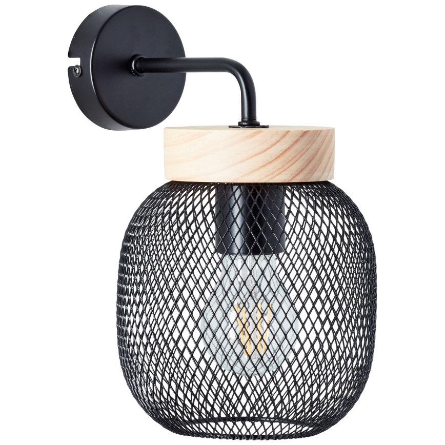 Brilliant - Vägglampa GIADA 1xE27/40W/230V svart