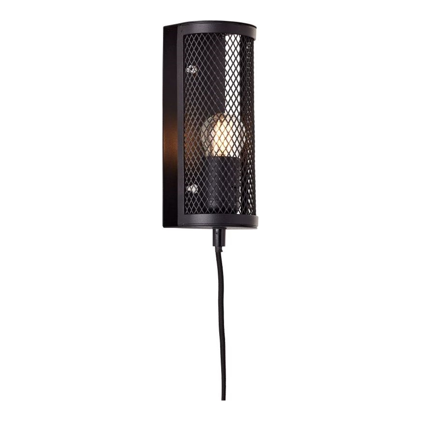 Brilliant - Vägglampa MAZE 1xE27/40W/230V svart