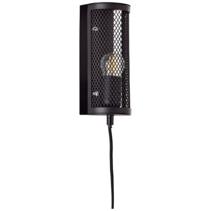 Brilliant - Vägglampa MAZE 1xE27/40W/230V svart