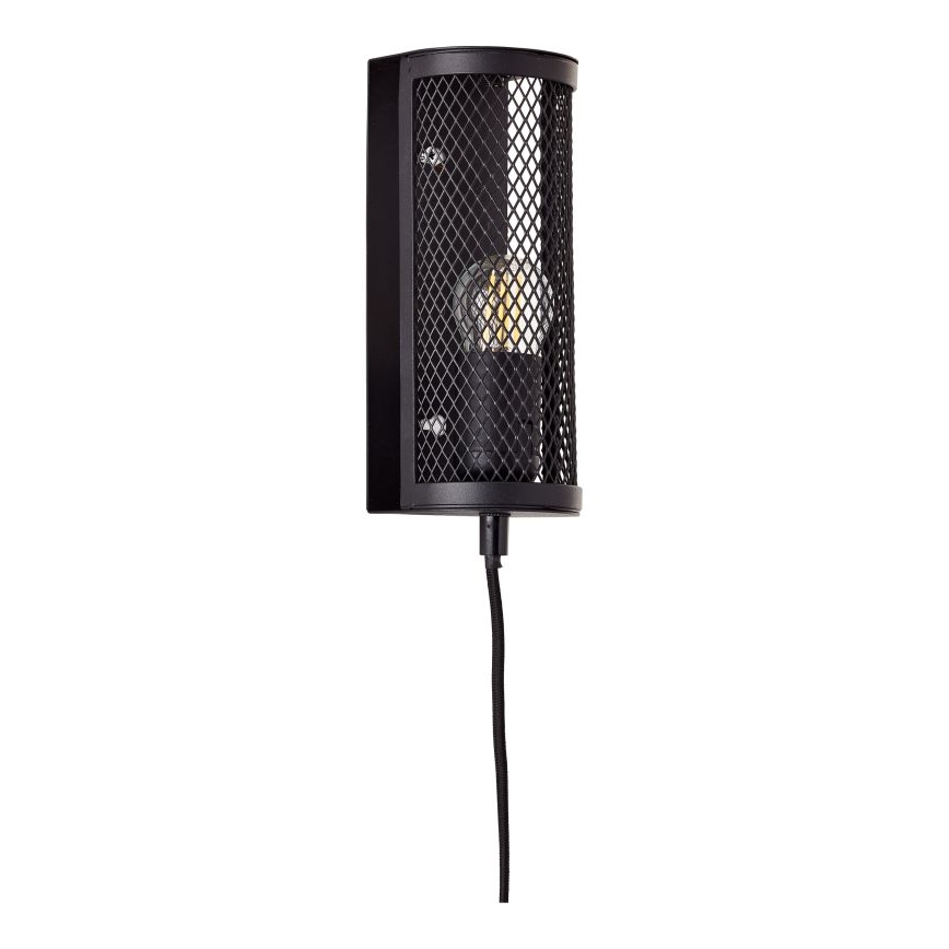 Brilliant - Vägglampa MAZE 1xE27/40W/230V svart
