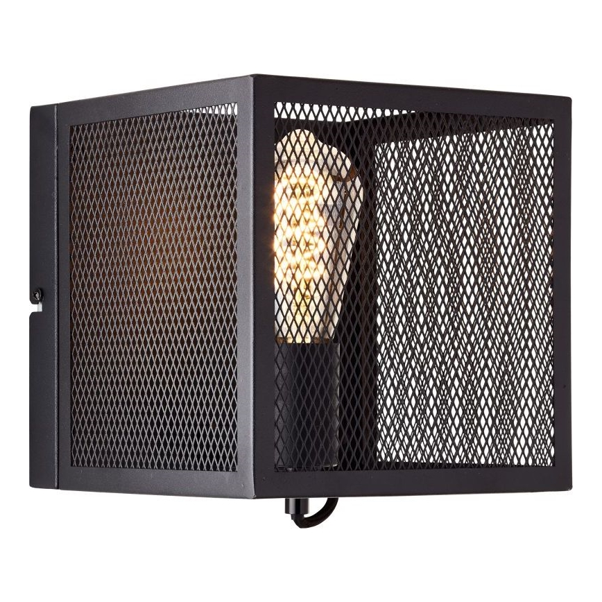 Brilliant - Vägglampa MAZE 1xE27/40W/230V svart