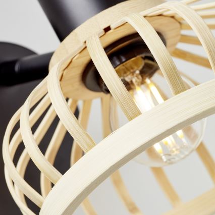 Brilliant - Vägglampa NORAH 1xE14/28W/230V bambu