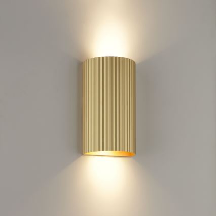 Brilliant - Vägglampa UNDULA 2xGU10/10W/230V guld