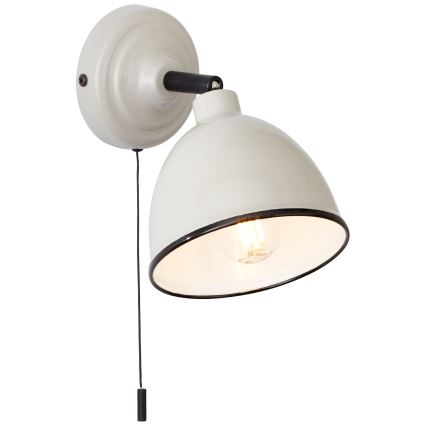 Brilliant - Väggspotlight TELIO 1xE14/28W/230V grå