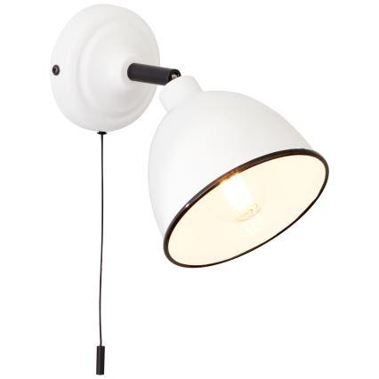 Brilliant - Väggspotlight TELIO 1xE14/28W/230V vit
