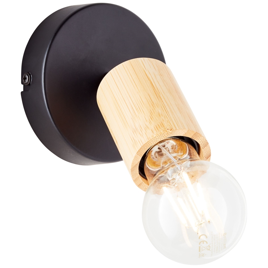 Brilliant - Väggspotlight TIFFANY 1xE27/28W/230V bambu