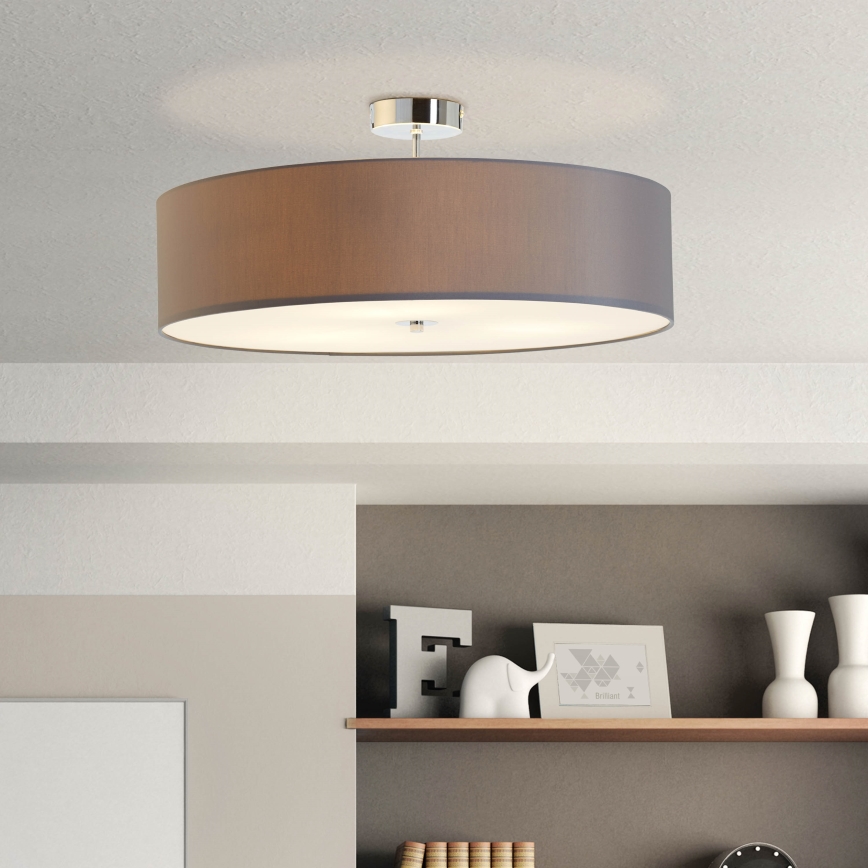 Brilliant - Ytmonterad ljuskrona ANDRIA 3xE27/60W/230V diameter 60 cm antracit