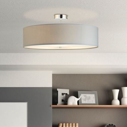 Brilliant - Ytmonterad ljuskrona ANDRIA 3xE27/60W/230V diameter 60 cm grå