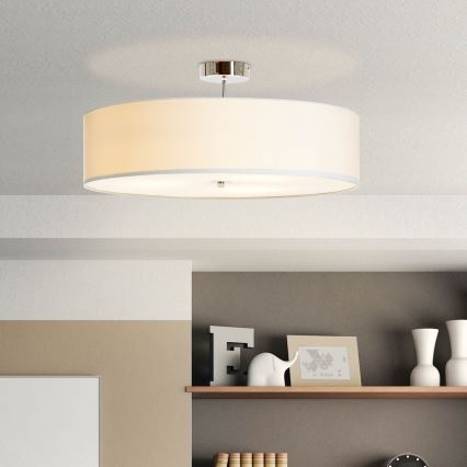 Brilliant - Ytmonterad ljuskrona ANDRIA 3xE27/60W/230V diameter 60 cm vit