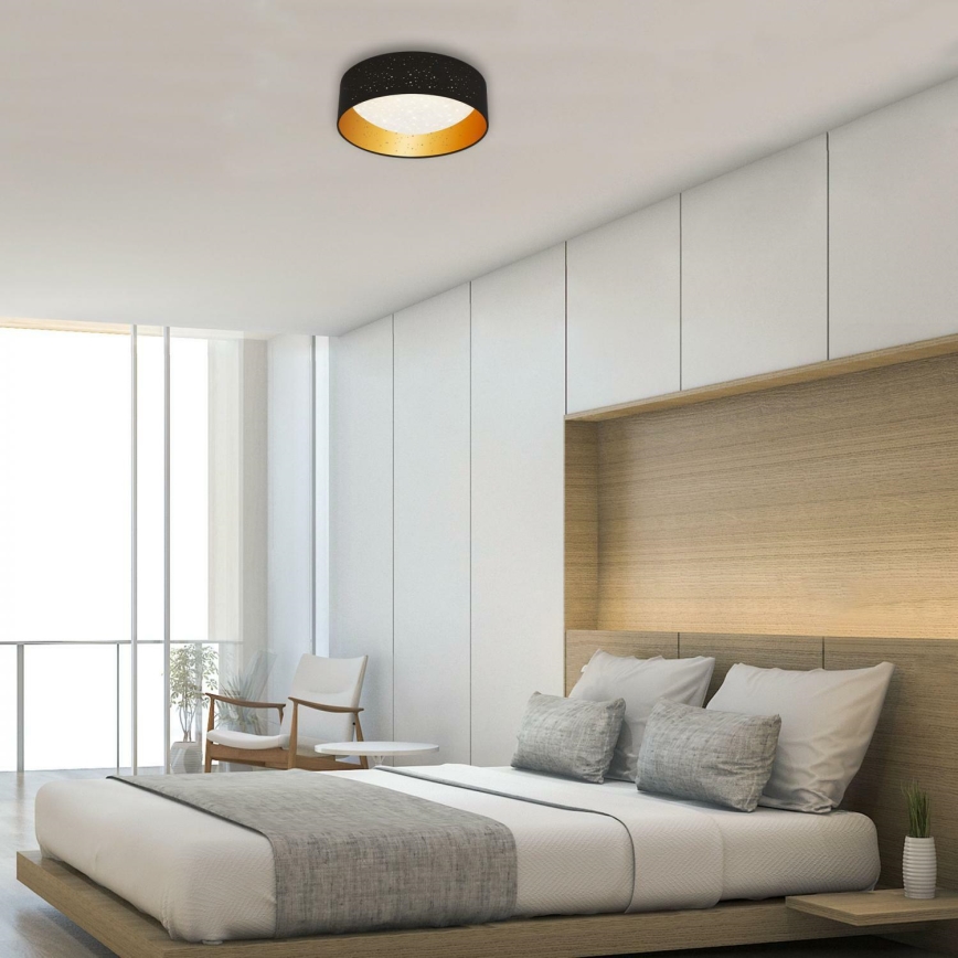 Brilo 3482-015 - LED taklampa MAILA STARRY LED/12W/230V svart/guld