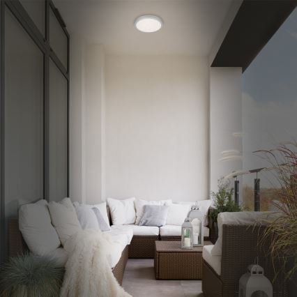 Brilo 3649-014 - LED taklampa för badrum RUNA LED/18,5W/230V IP44 silver