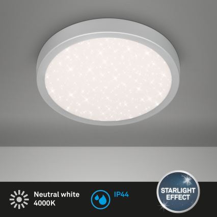 Brilo 3649-014 - LED taklampa för badrum RUNA LED/18,5W/230V IP44 silver