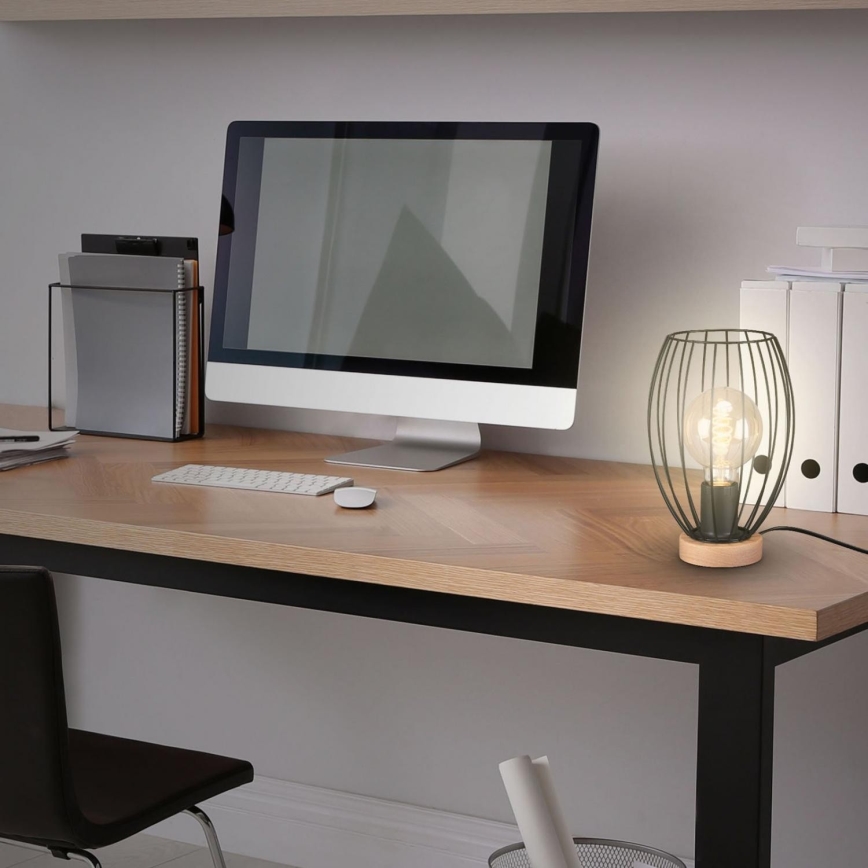 Brilo - Bordslampa WAKTU 1xE27/25W/230V gummiträd
