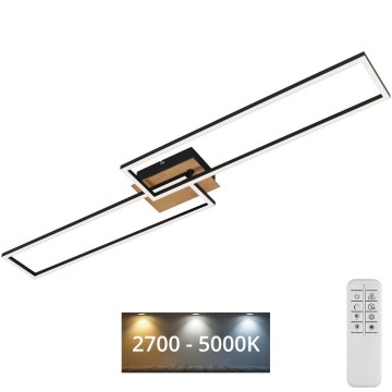 Brilo - Dimbar LED ytmonterad ljuskrona FRAME 2xLED/20W/230V 2700-5000K + fjärrkontroll
