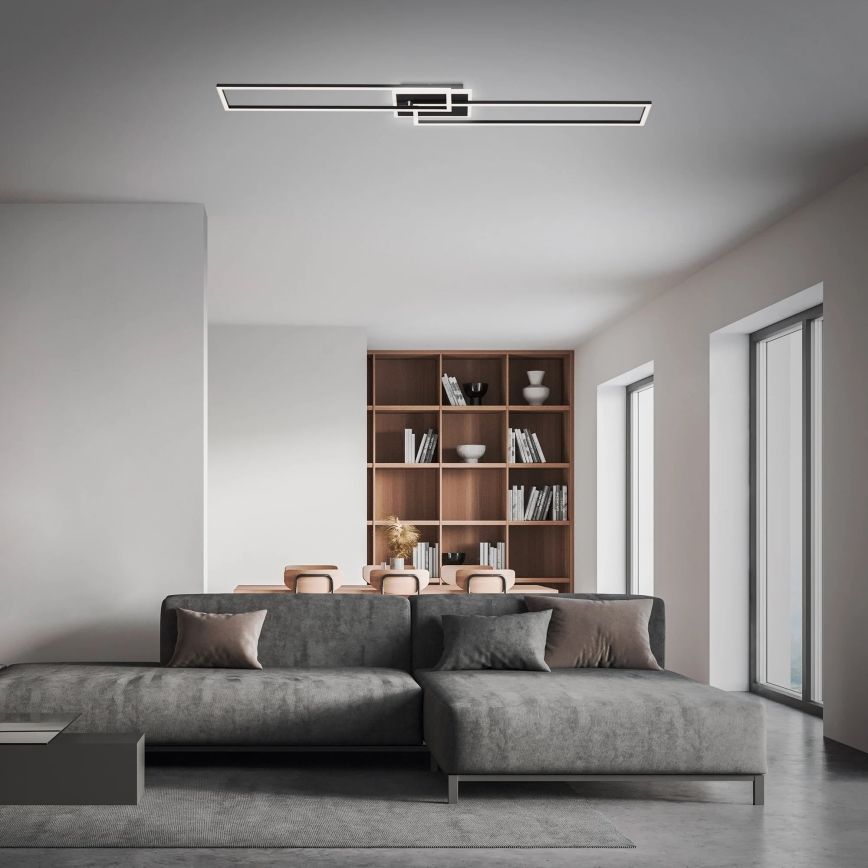 Brilo - Dimbar LED ytmonterad ljuskrona FRAME 2xLED/20W/230V 2700-6500K + fjärrkontroll