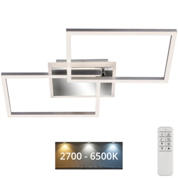 Brilo - Dimbar LED ytmonterad ljuskrona FRAME 2xLED/20W/230V 2700-6500K + fjärrkontroll