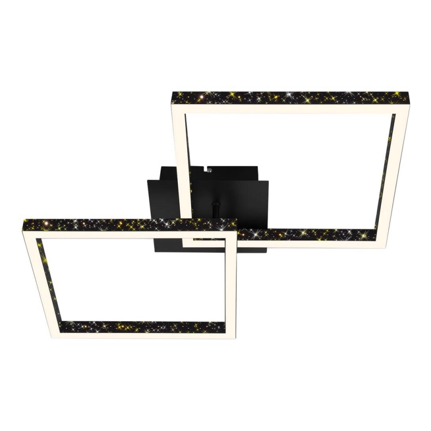 Brilo - Dimbar LED ytmonterad ljuskrona FRAME 2xLED/9W/230V