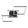 Brilo - Dimbar LED ytmonterad ljuskrona FRAME LED/30W/230V