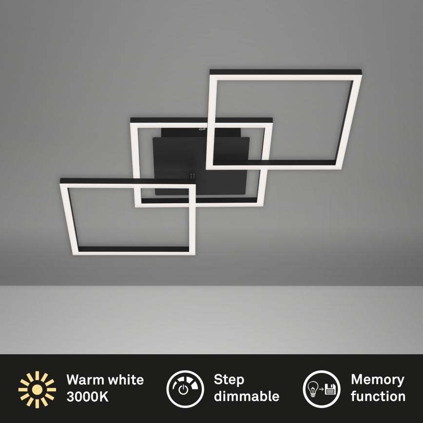 Brilo - Dimbar LED ytmonterad ljuskrona FRAME LED/30W/230V