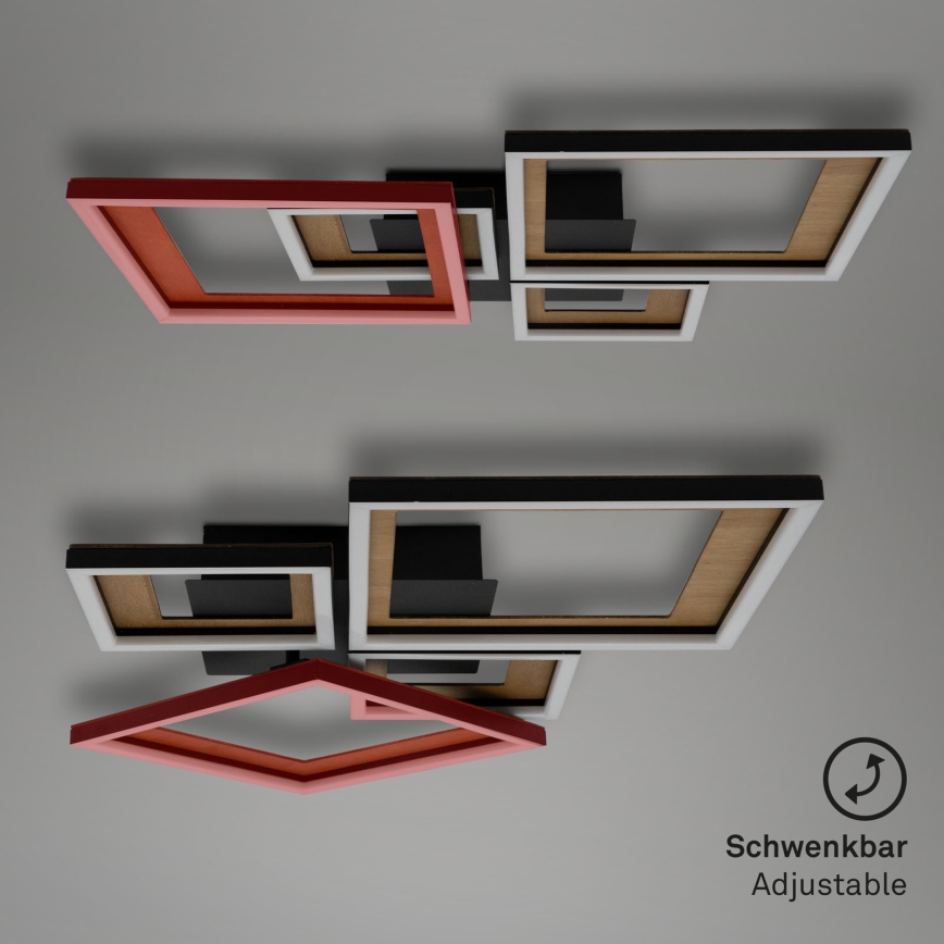 Brilo - Dimbar LED ytmonterad ljuskrona FRAME LED/38W/230V