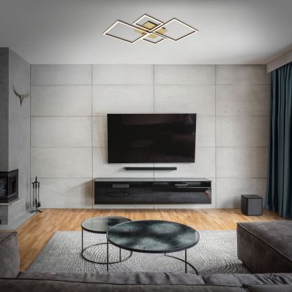 Brilo - Dimbar LED ytmonterad ljuskrona FRAME LED/44W/230V