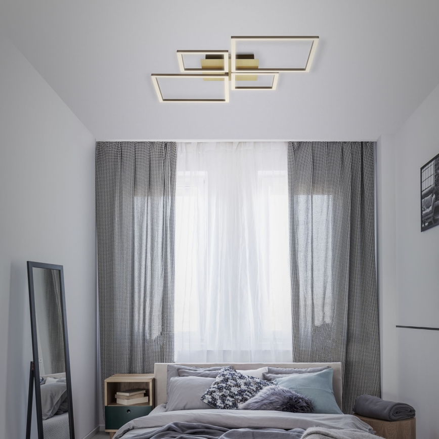 Brilo - Dimbar LED ytmonterad ljuskrona FRAME LED/44W/230V