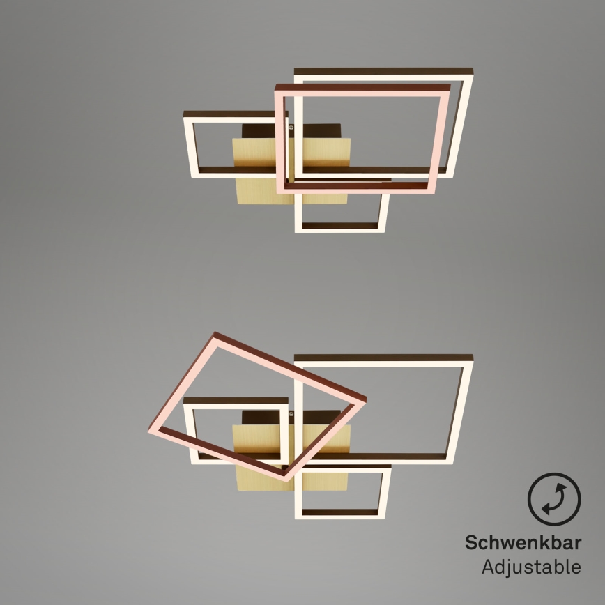 Brilo - Dimbar LED ytmonterad ljuskrona FRAME LED/44W/230V