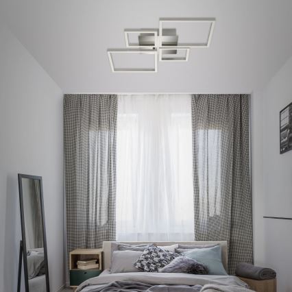 Brilo - Dimbar LED ytmonterad ljuskrona FRAME LED/44W/230V