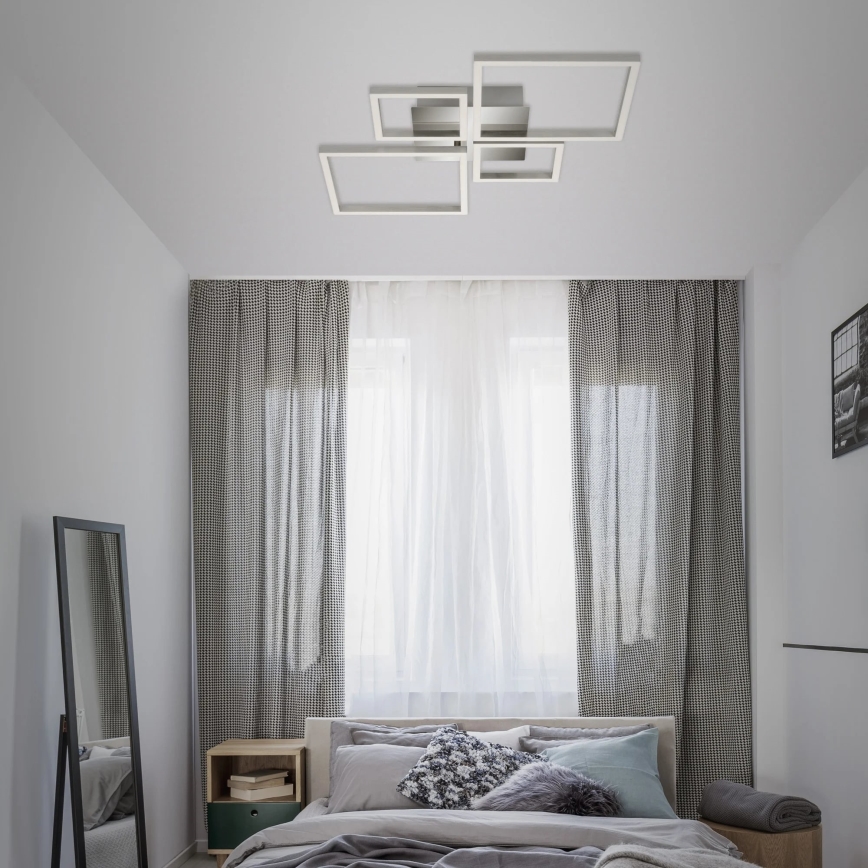 Brilo - Dimbar LED ytmonterad ljuskrona FRAME LED/44W/230V