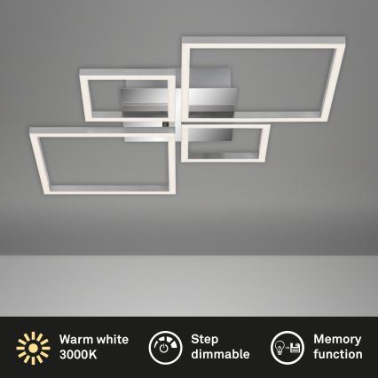Brilo - Dimbar LED ytmonterad ljuskrona FRAME LED/44W/230V