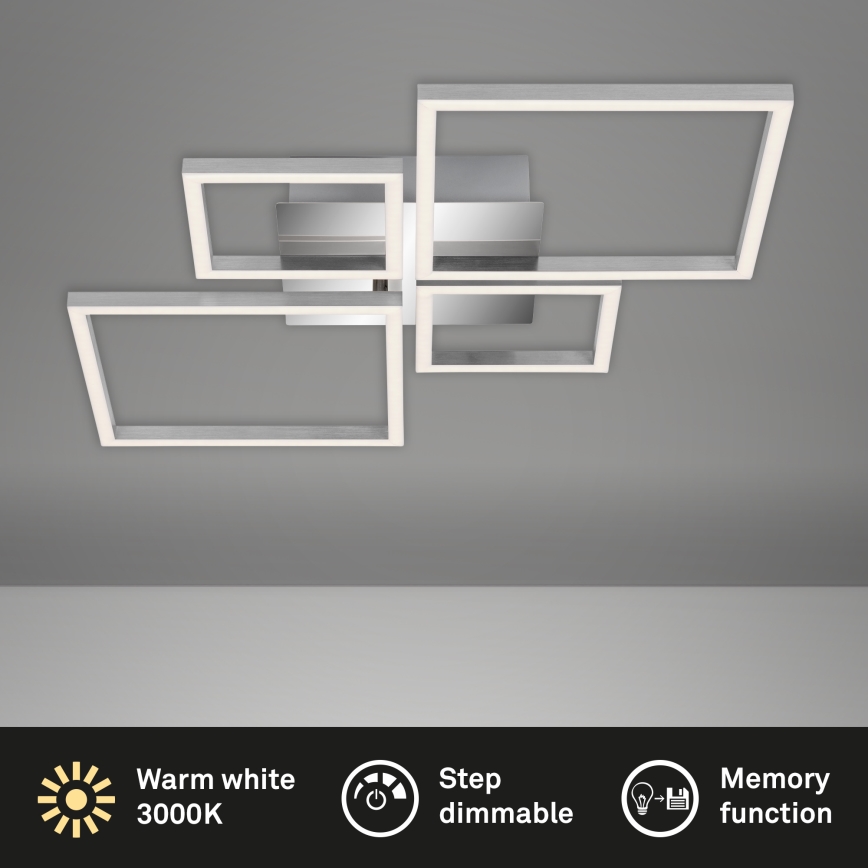 Brilo - Dimbar LED ytmonterad ljuskrona FRAME LED/44W/230V