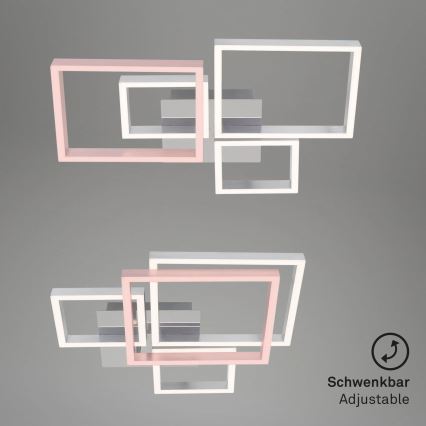 Brilo - Dimbar LED ytmonterad ljuskrona FRAME LED/44W/230V