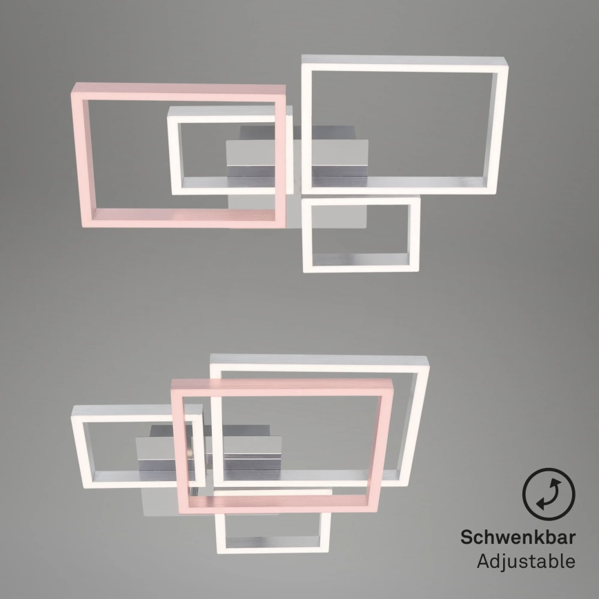 Brilo - Dimbar LED ytmonterad ljuskrona FRAME LED/44W/230V