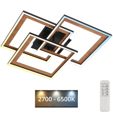 Brilo - Dimbar LED ytmonterad ljuskrona FRAME LED/45W/230V 2700-6500K + fjärrkontroll