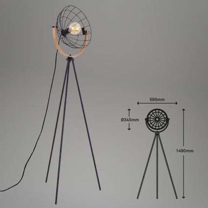 Brilo - Golvlampa MESH 1xE27/40W/230V