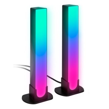 Brilo - KIT 2x LED RGBIC Ljusreglerad bordslampa LED/12W/230V 3000-6500K Wi-Fi Tuya