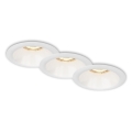 Brilo - KIT 3x Badrum infälld lampa 1xGU10/9W/230V IP23 vit