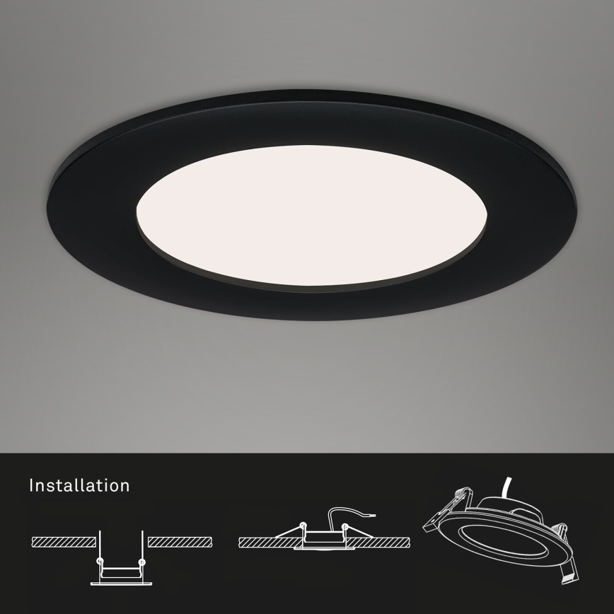 Brilo - KIT 3x Infälld LED badrumsbelysning FLAT LED/7W/230V IP44