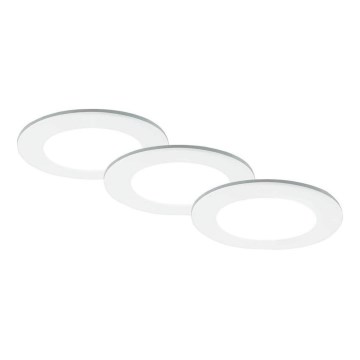 Brilo - KIT 3x Infälld LED badrumsbelysning LED/4W/230V IP44 3000/4000K vit