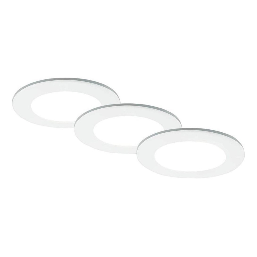 Brilo - KIT 3x Infälld LED badrumsbelysning LED/4W/230V IP44 3000/4000K vit
